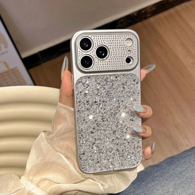 Tablet Accessories Aesthetic - Glitter Diamond Camera Lens Grote Venster