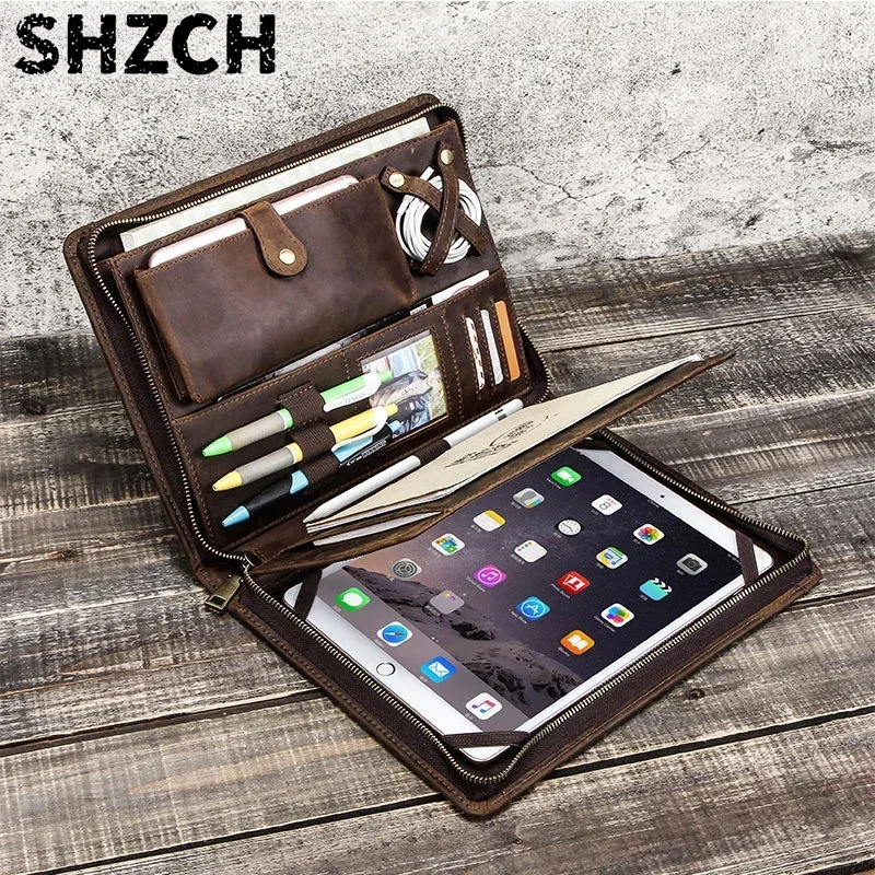 Tablet Tech Accessories - Leren tablet-opbergtas voor Apple iPad met
