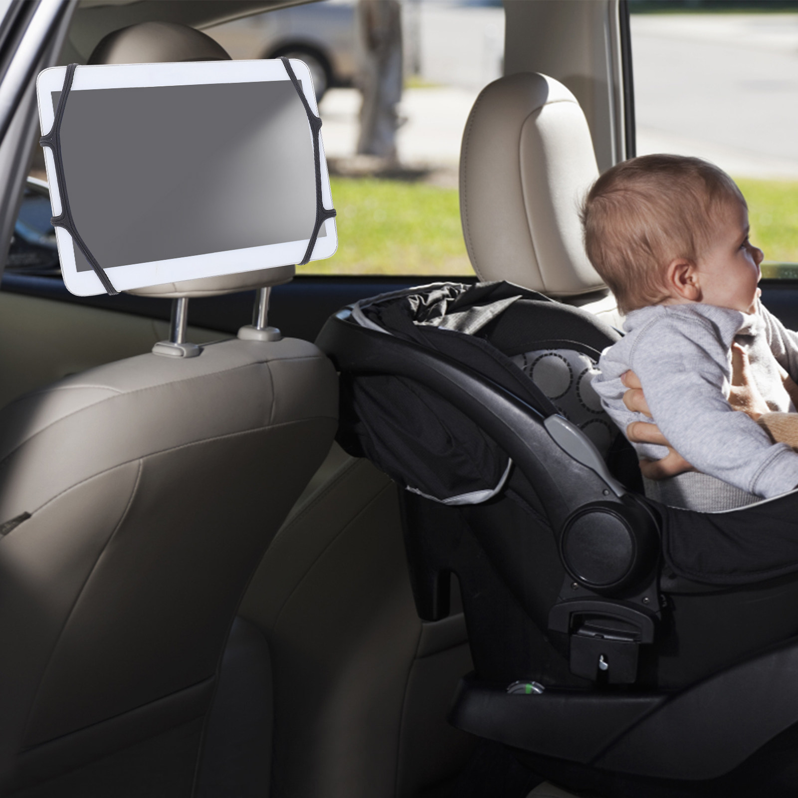 Tablet Stand Adjustable - Tablethouder voor hoofdsteun in de auto,