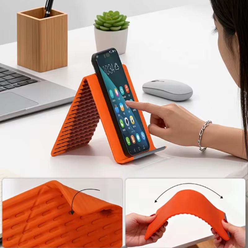 Tablet Stand Adjustable - Flexibele opvouwbare siliconen telefoonhouder, draagbare verstelbare