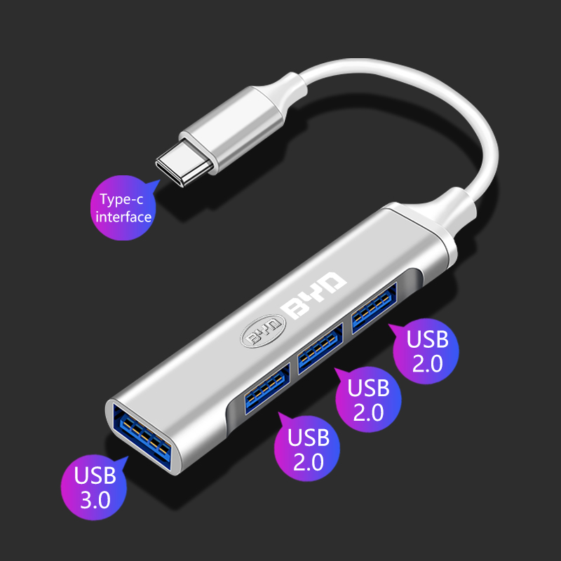 Usb Hub Type C - Type-C USB-adapter met meerdere poorten, hub,