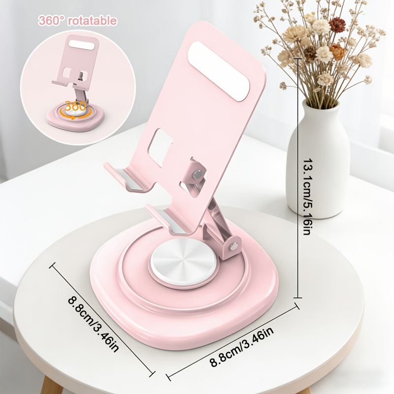 Tablet Stand Adjustable - Macaron Desktop Metalen Draaibare Telefoonstandaard Tablet