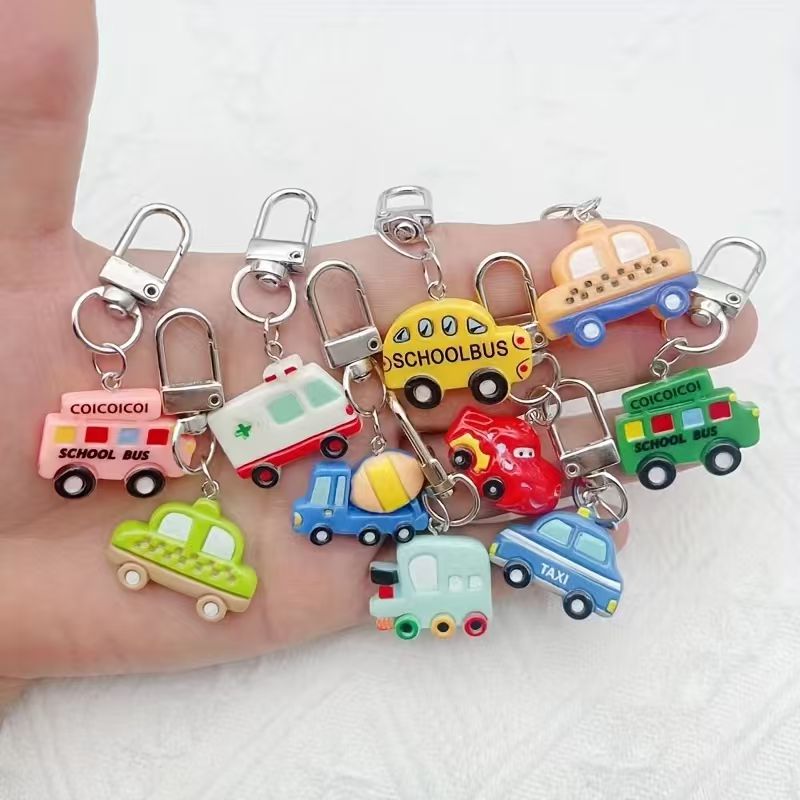 Mobile & Tablet Accessories - 10 stuks hars cartoon autosleutelhanger, geschikt