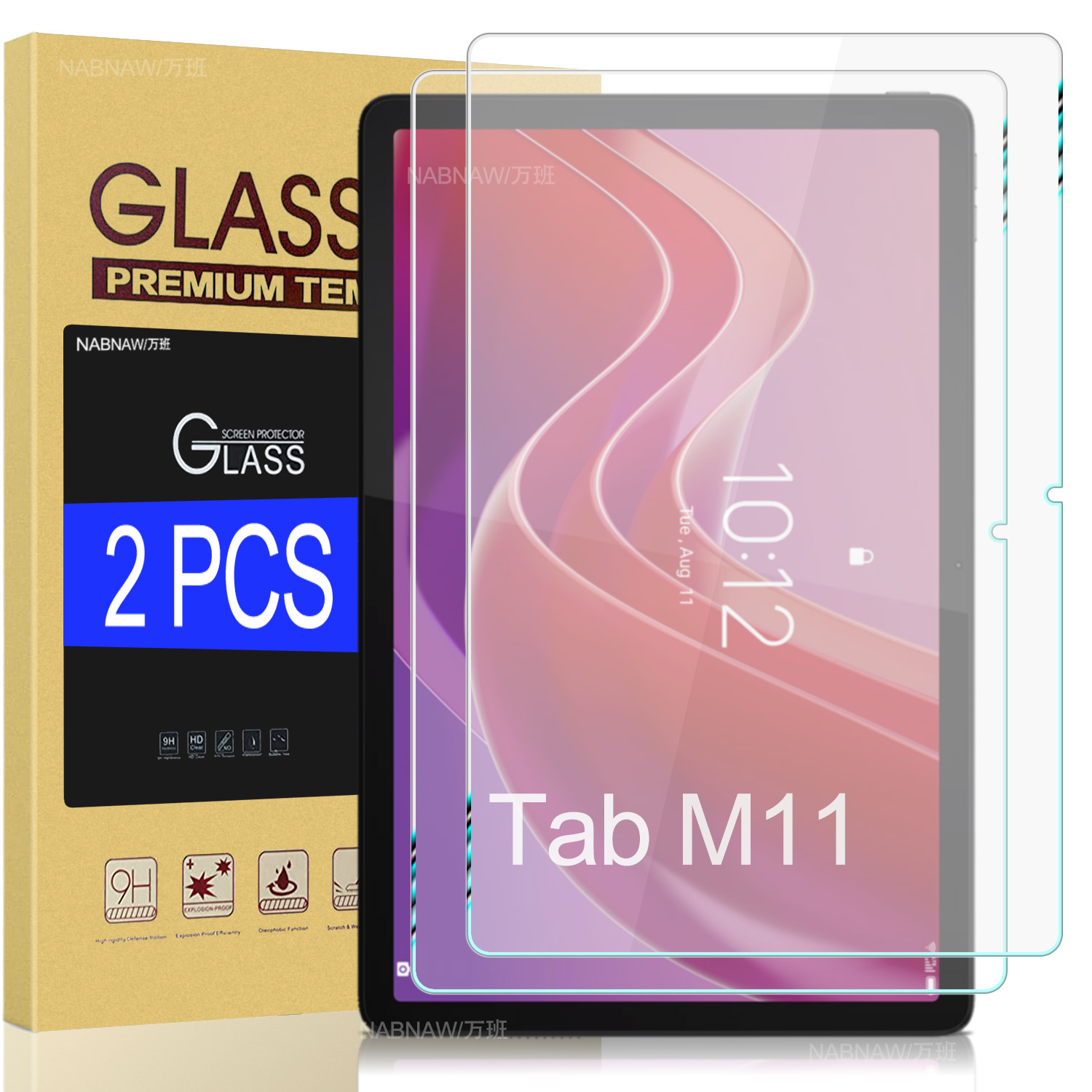 Lenovo Tablet M11 Accessories - 2 Stuks HD Krasbestendig Screen Protector