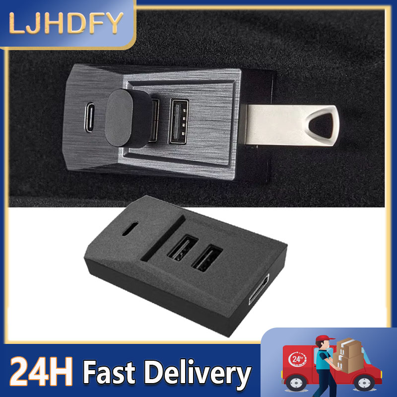 Usb Hub Type C - Dockingstation voor autohandschoenenkastje USB-hub uitbreidingsdock snellaadadapter