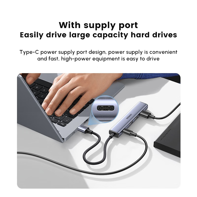 UGREEN USB-hub met 4 USB2.0-po - Usb Hub Type C recensie en prijs