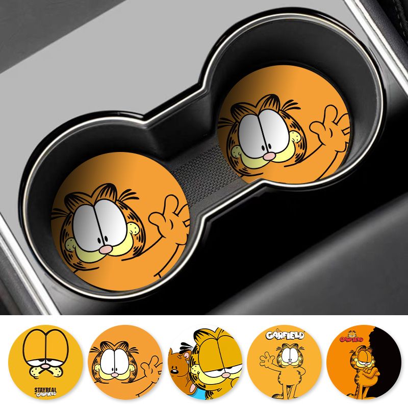Cartoon Garfield Car Cup Coast - Tablet Accessories For Car recensie en prijs