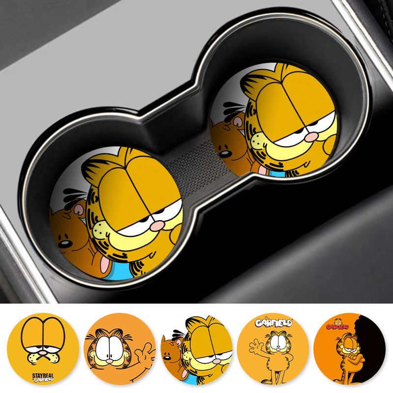 Cartoon Garfield Car Cup Coast - Tablet Accessories For Car recensie en prijs